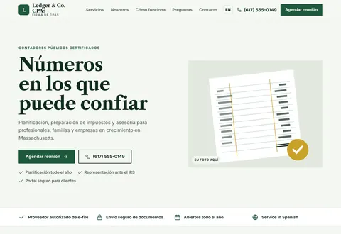 Ledger & Co. CPAs: Números en los que puede confiar