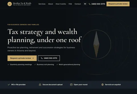 Meridian Tax & Wealth: Tax strategy and wealth planning, under one roof