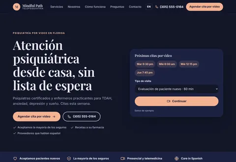 Mindful Path: Atención psiquiátrica desde casa, sin lista de espera