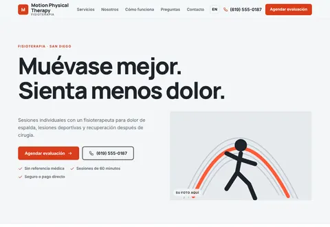 Motion Physical Therapy: Muévase mejor. Sienta menos dolor.