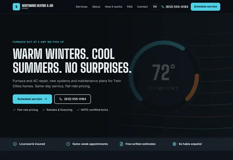 Northwind Heating & Air: Warm winters. Cool summers. No surprises.