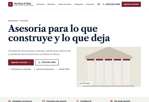 Sterling & Hale: Asesoría para lo que construye y lo que deja