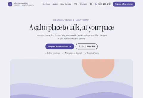 Stillwater Counseling: A calm place to talk, at your pace