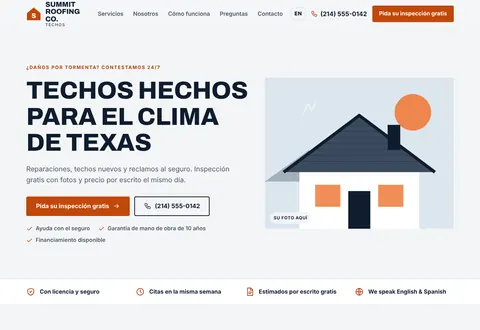 Summit Roofing Co.: Techos hechos para el clima de Texas